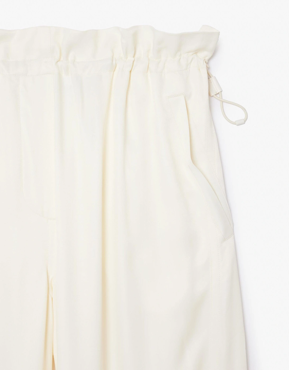 Oversized Satin Cargo Pants