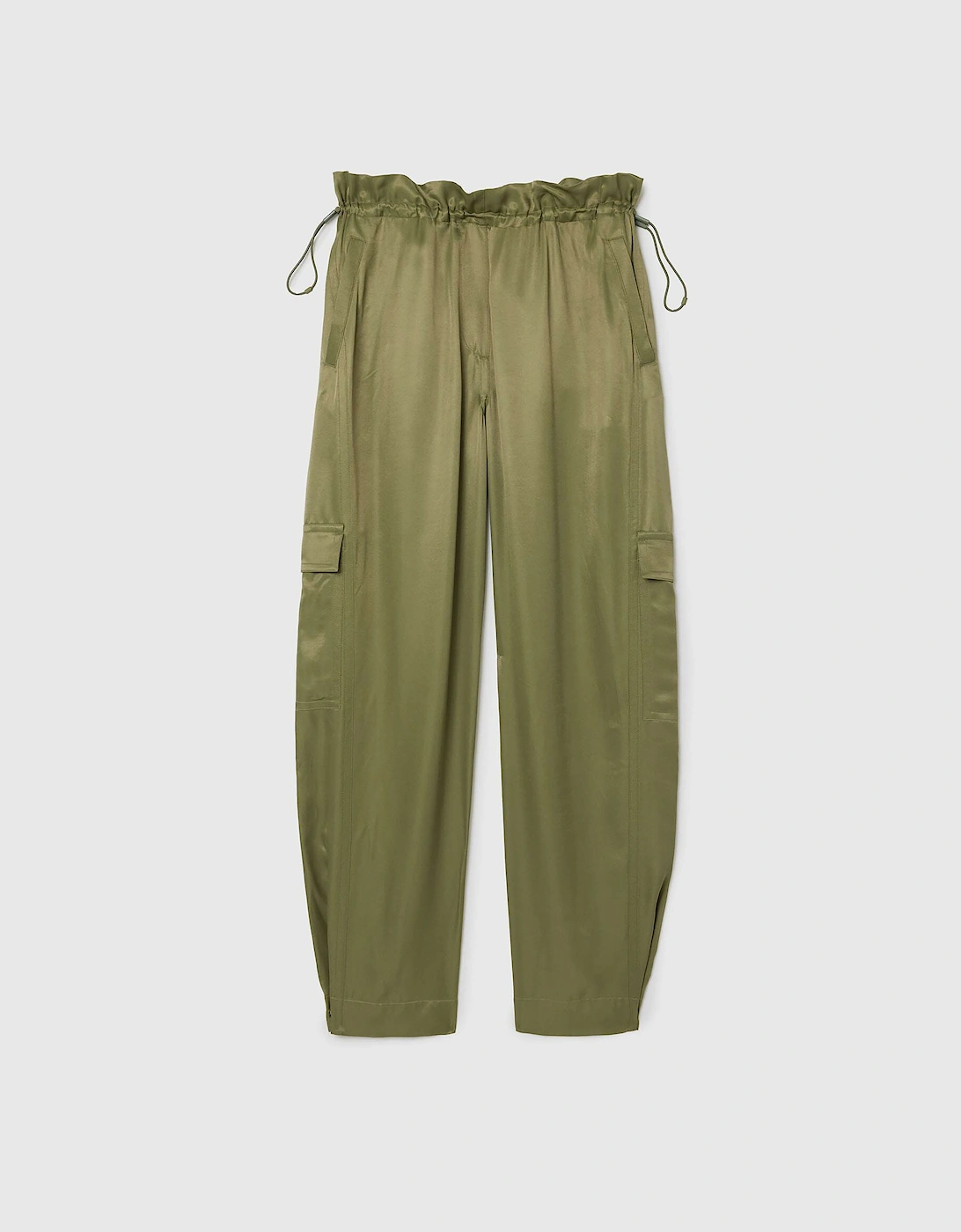 Oversized Satin Cargo Pants, 5 of 4