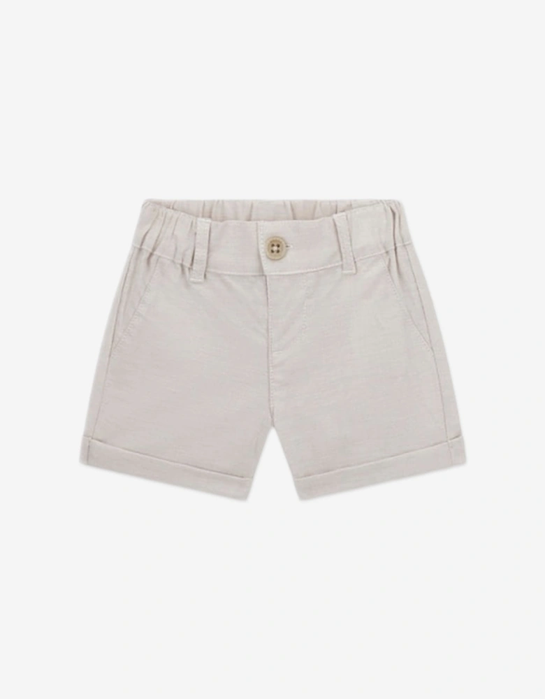 Baby Boys Short Set in Beige