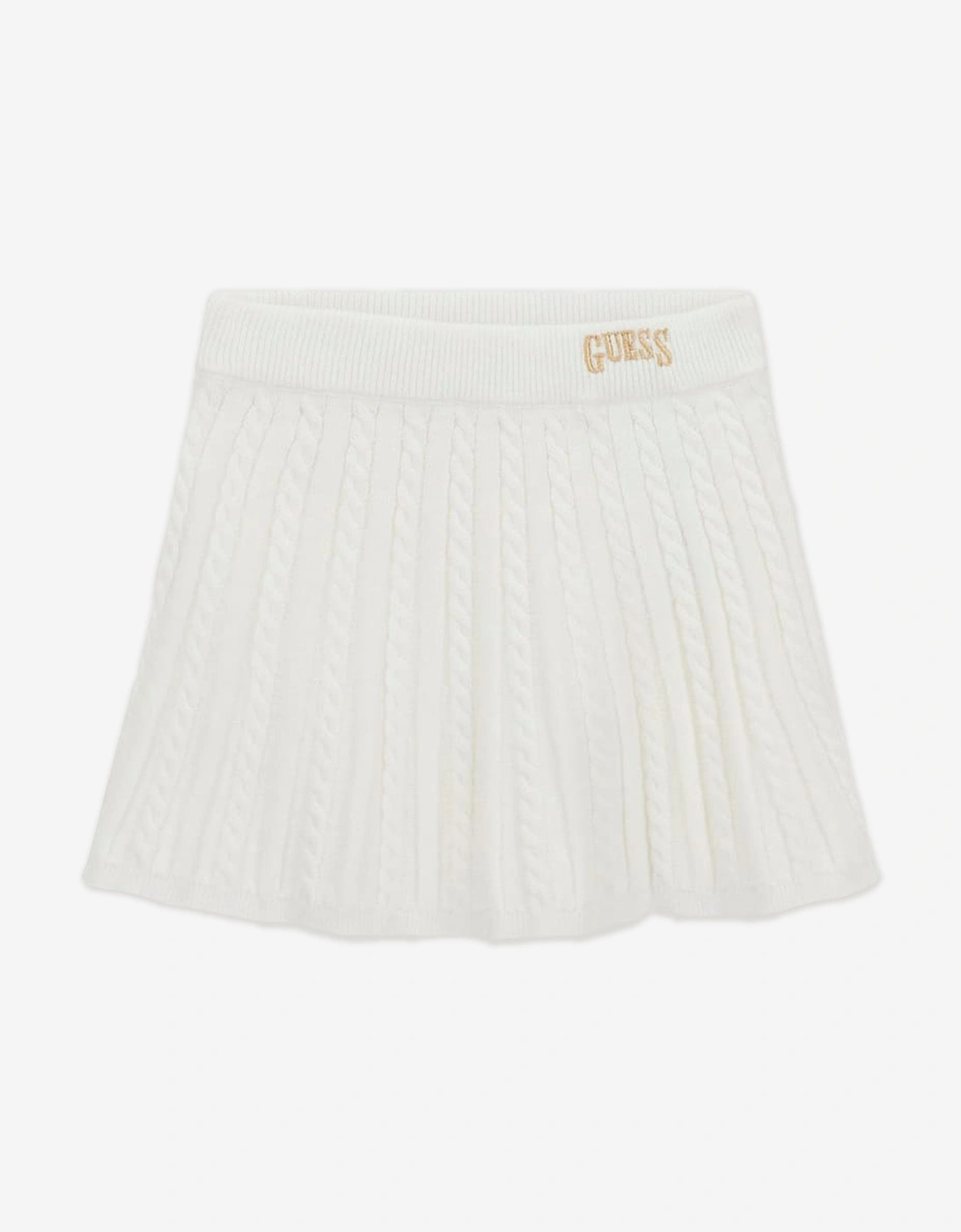 Girls Sweater Top and Skirt Set in Ivory