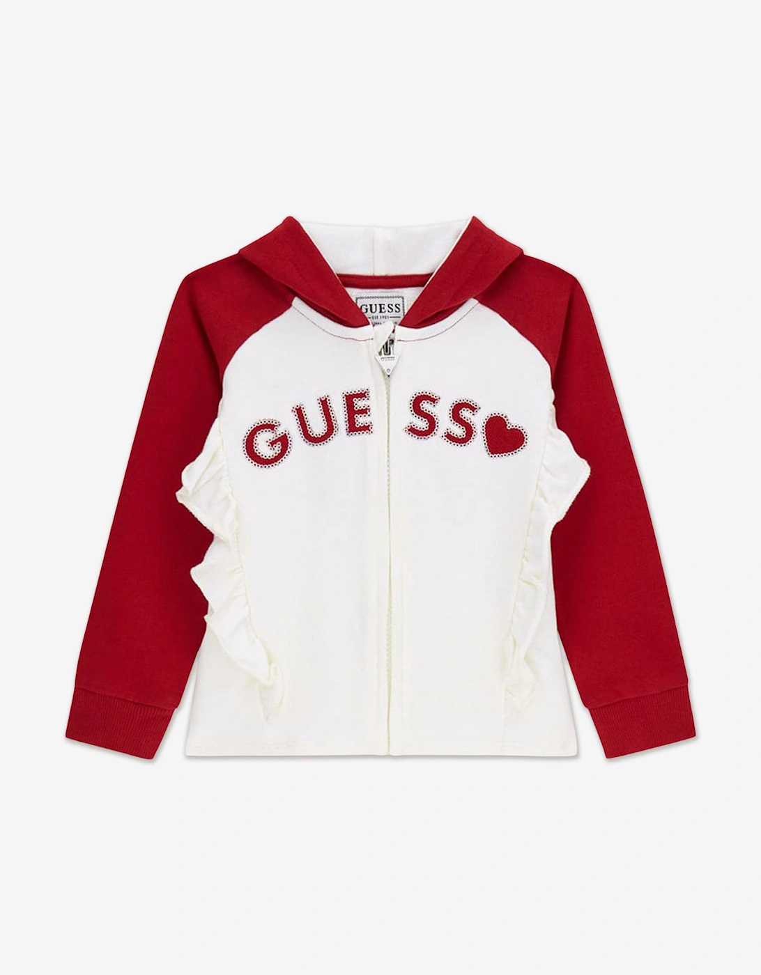 Girls Logo Tracksuit in Red