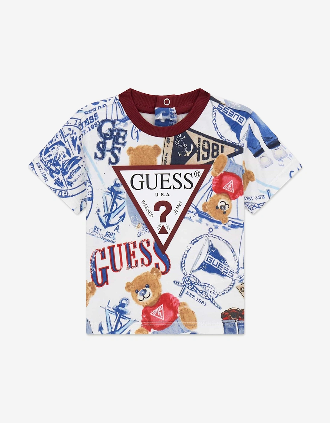 Baby Boys T-Shirt and Shorts Set in Red