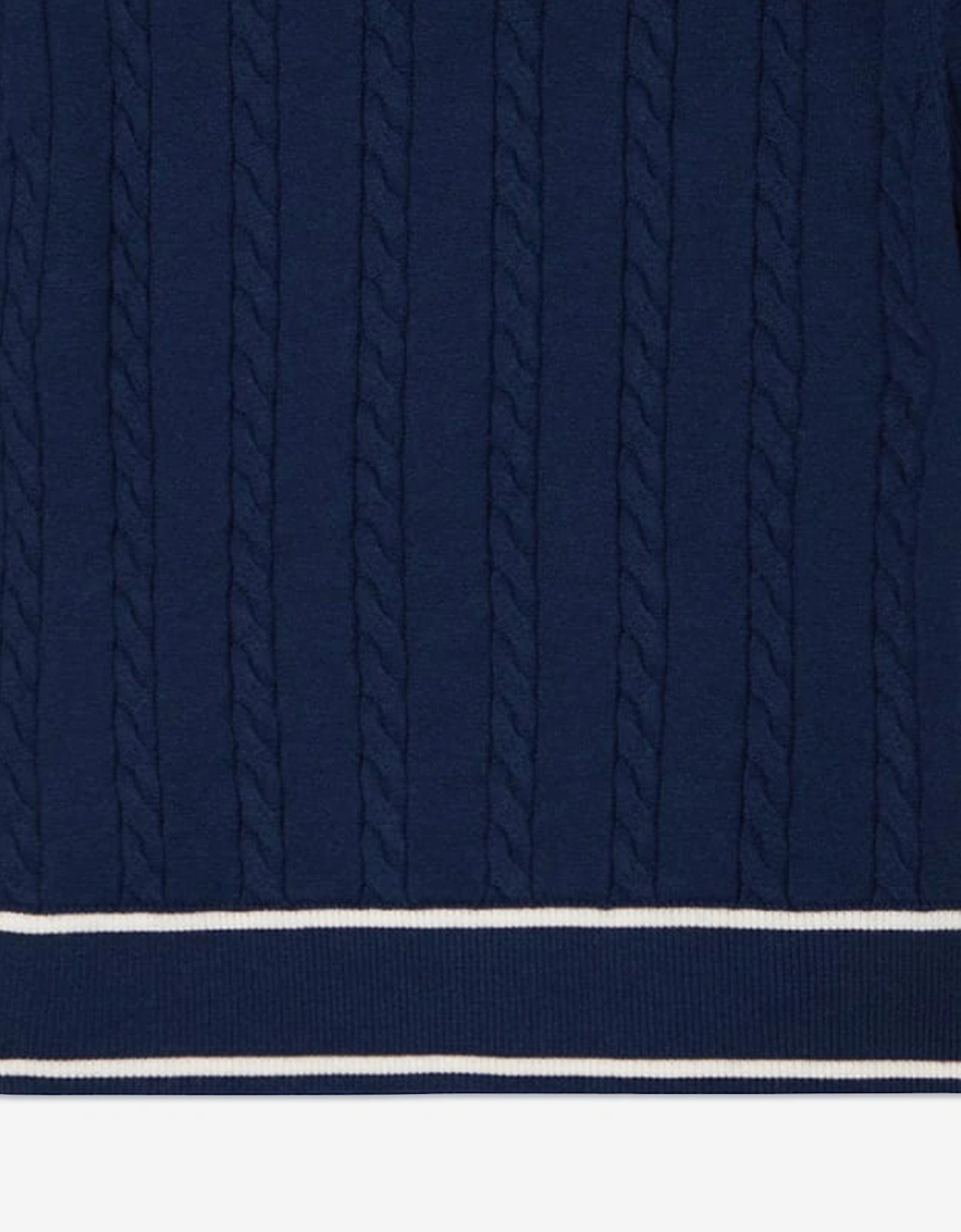 Girls Short Sleeve Cardigan in Navy