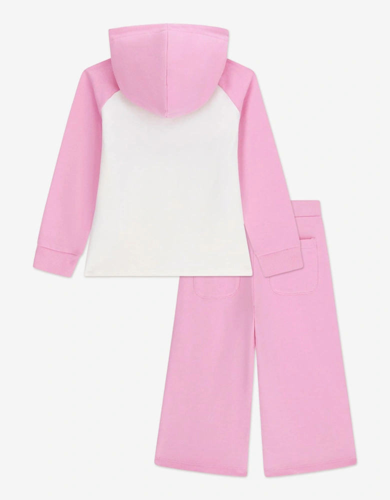 Girls Logo Tracksuit in Pink