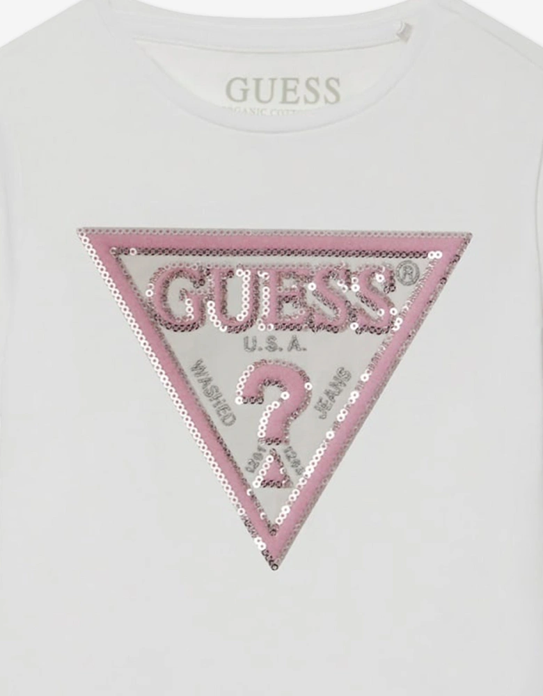 Girls Logo T-Shirt in White