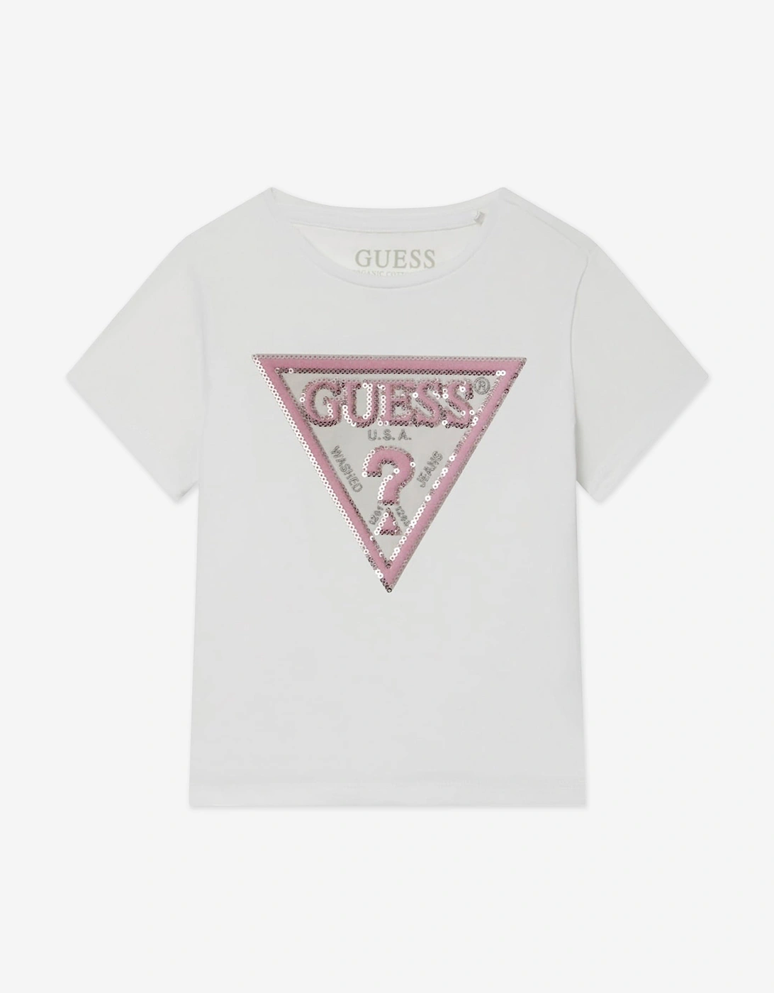 Girls Logo T-Shirt in White, 5 of 4