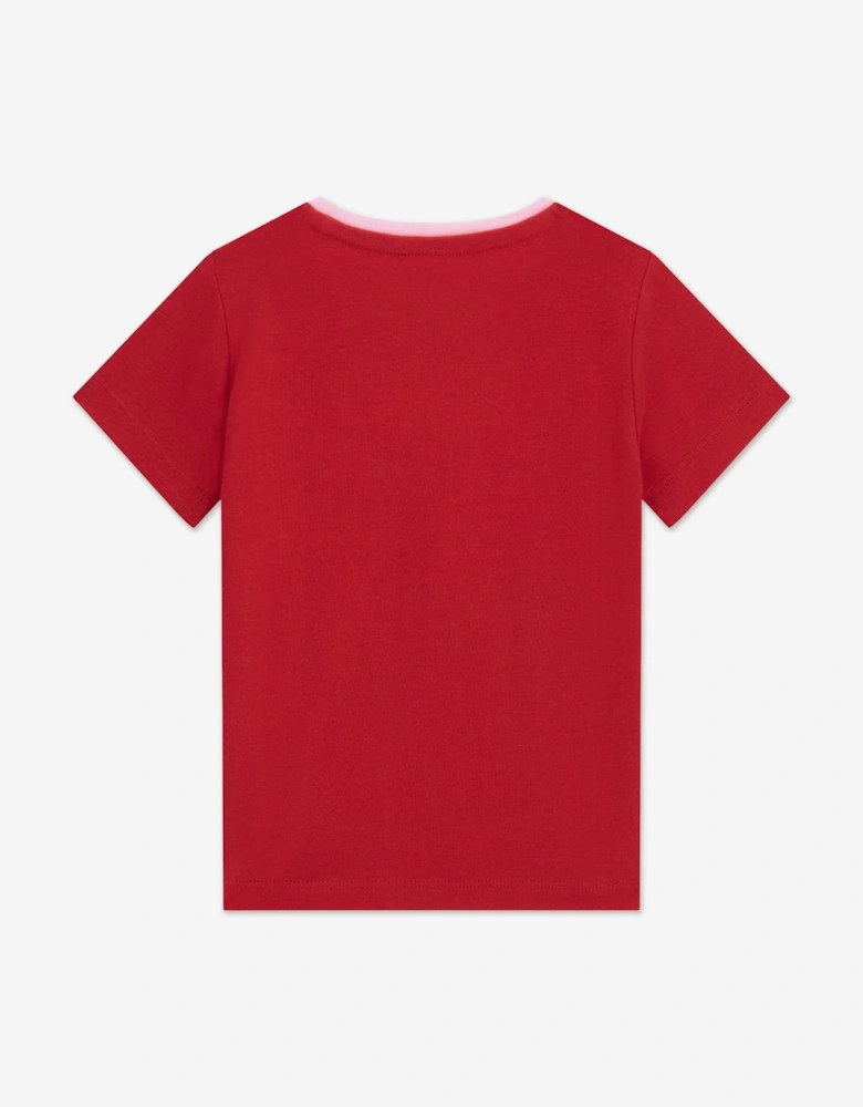 Girls Love Logo T-Shirt in Red