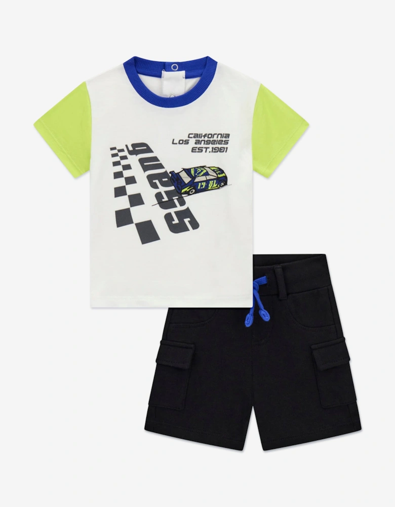 Baby Boys T-Shirt and Shorts Set in Multicolour