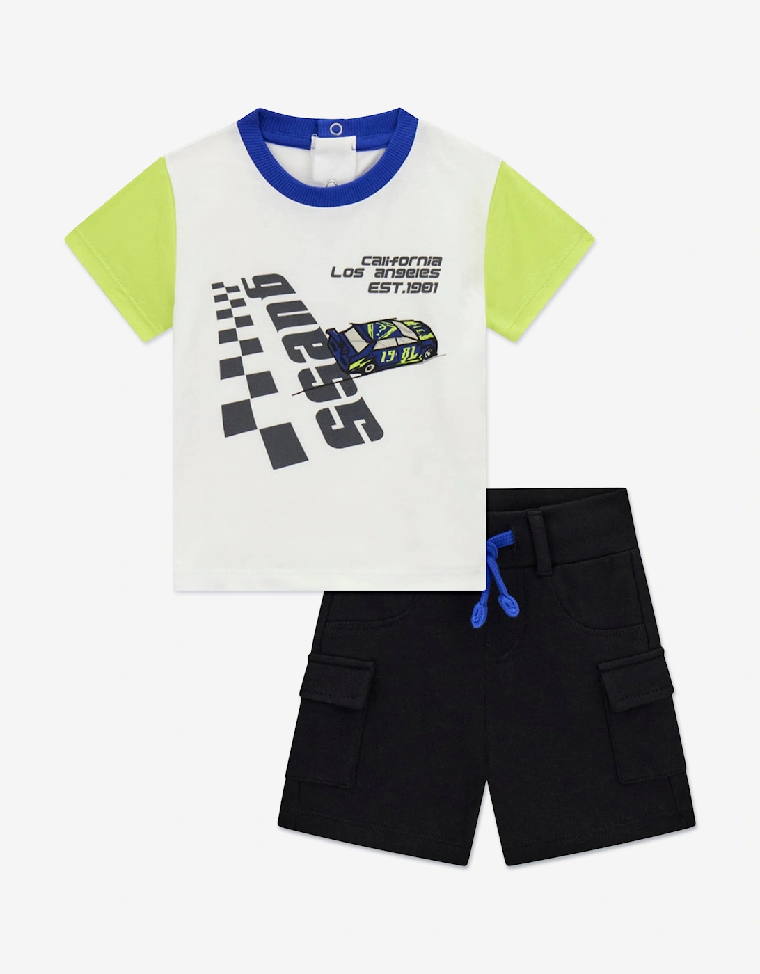 Baby Boys T-Shirt and Shorts Set in Multicolour, 5 of 4