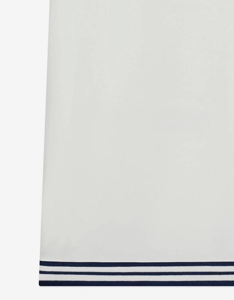 Girls Bear Sweater Dress in White