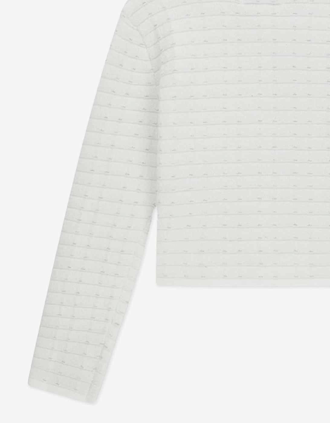 Girls Tweed Cardigan in White