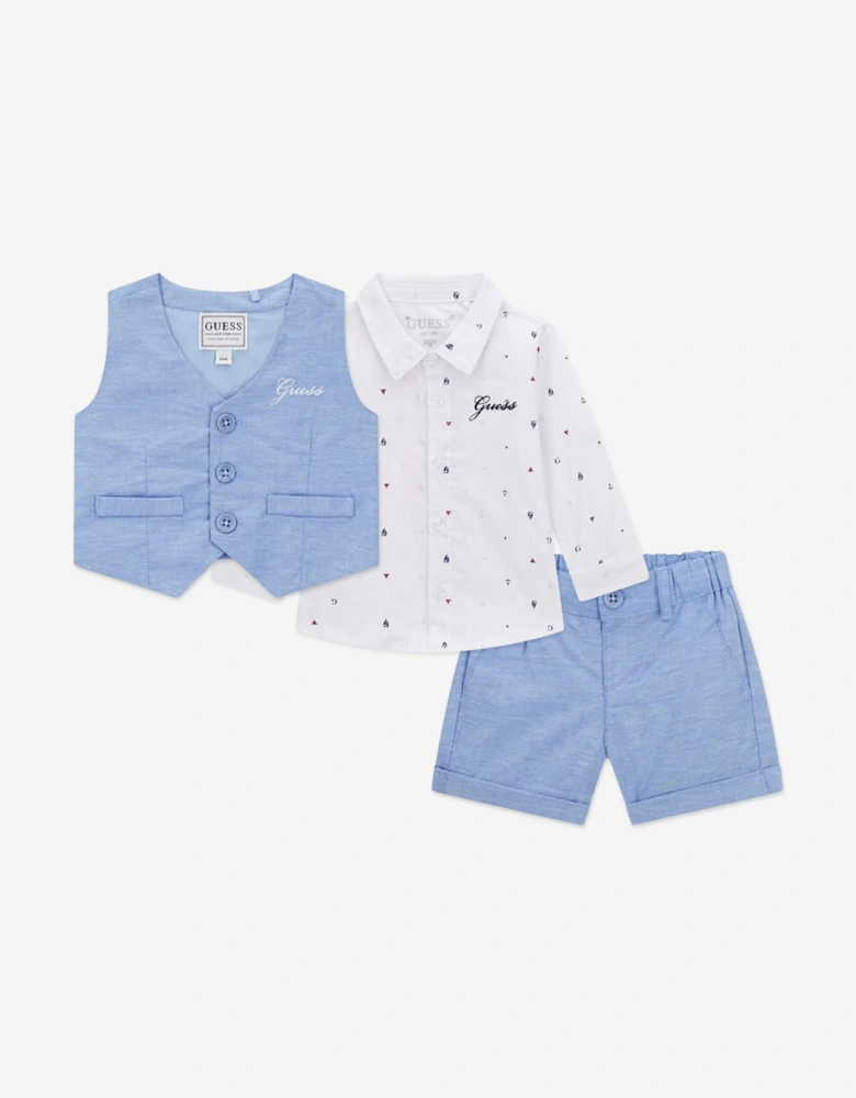 Baby Boys Short Set in Blue