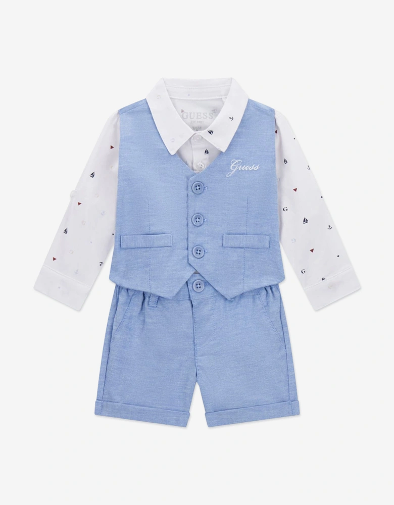 Baby Boys Short Set in Blue