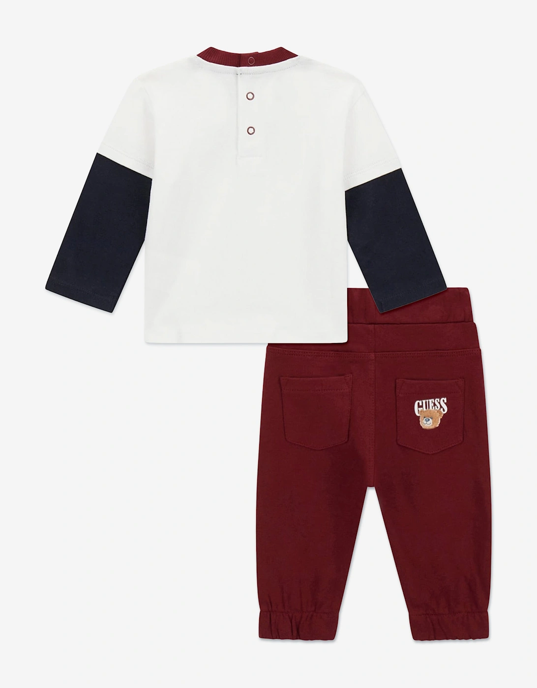 Baby Boys Bear T-Shirt and Joggers Set in Red