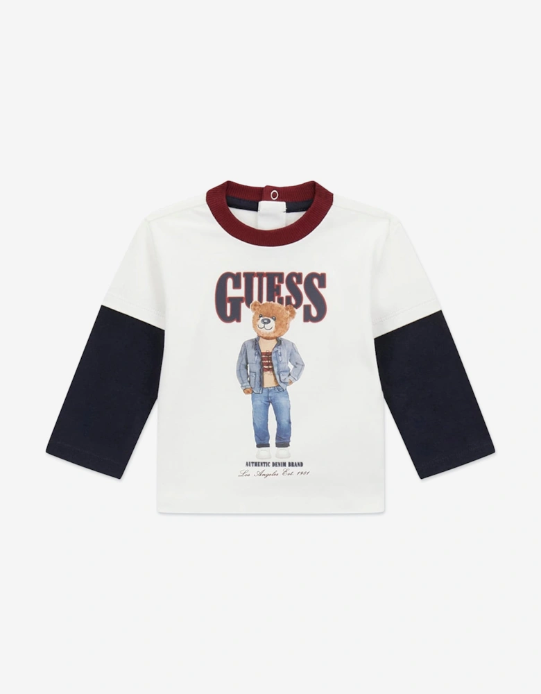 Baby Boys Bear T-Shirt and Joggers Set in Red