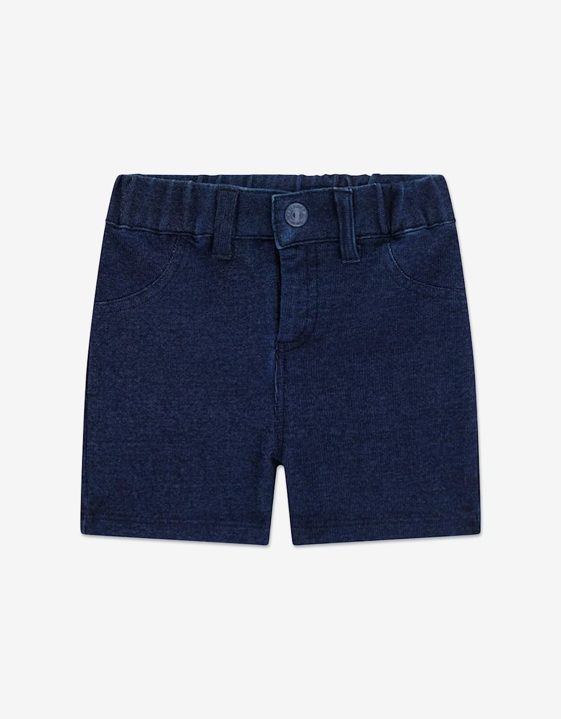 Baby Boys T-Shirt and Denim Shorts Set in White