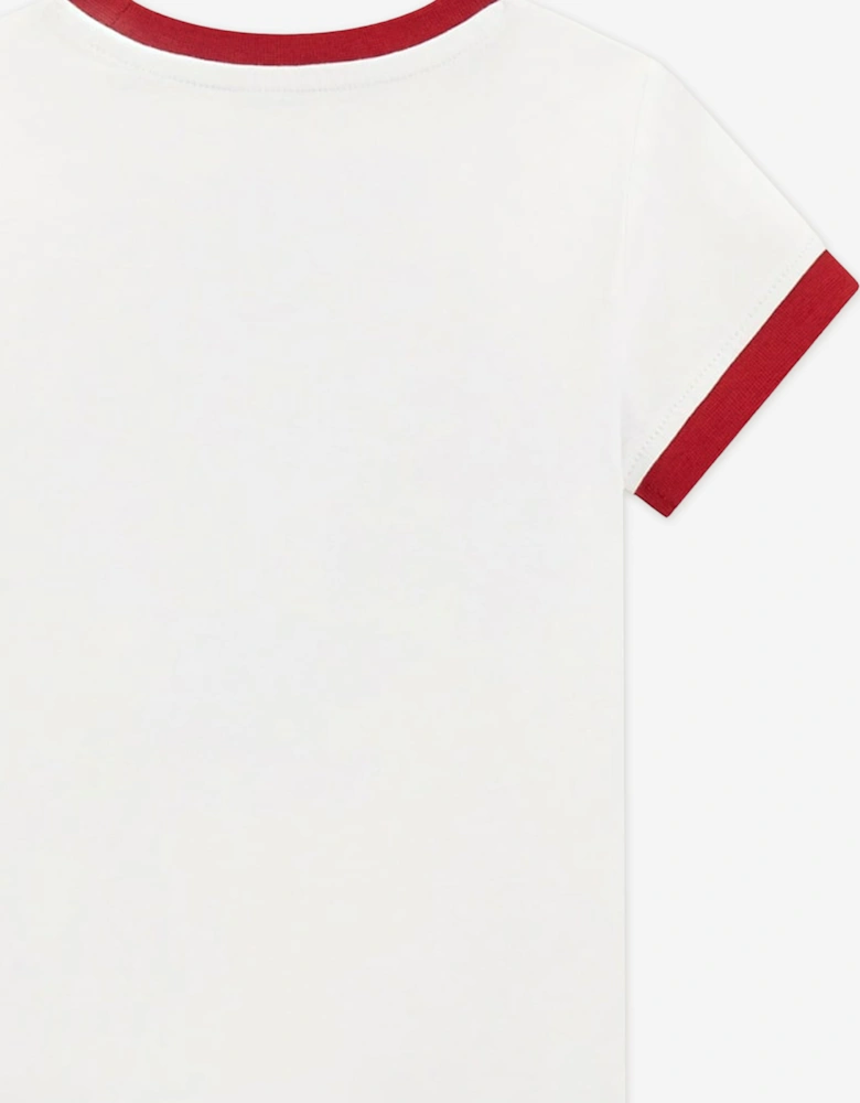 Girls Cherry Logo T-Shirt in White