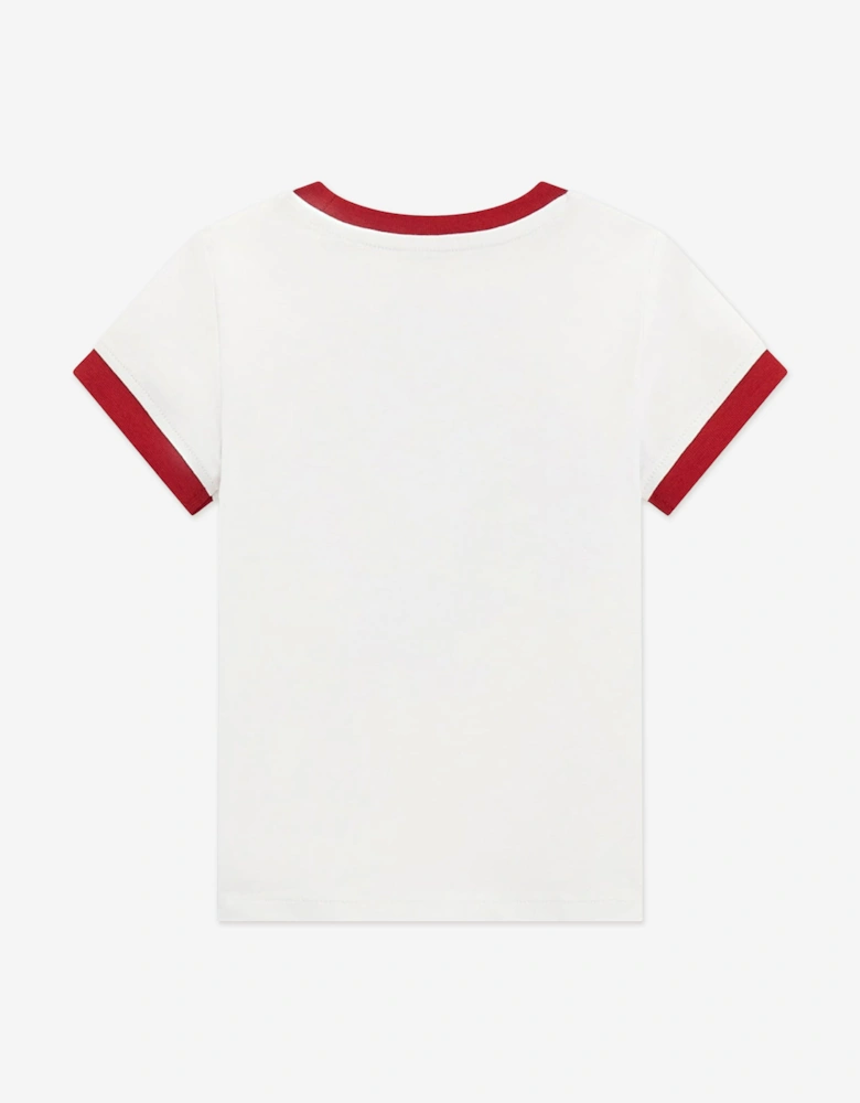 Girls Cherry Logo T-Shirt in White