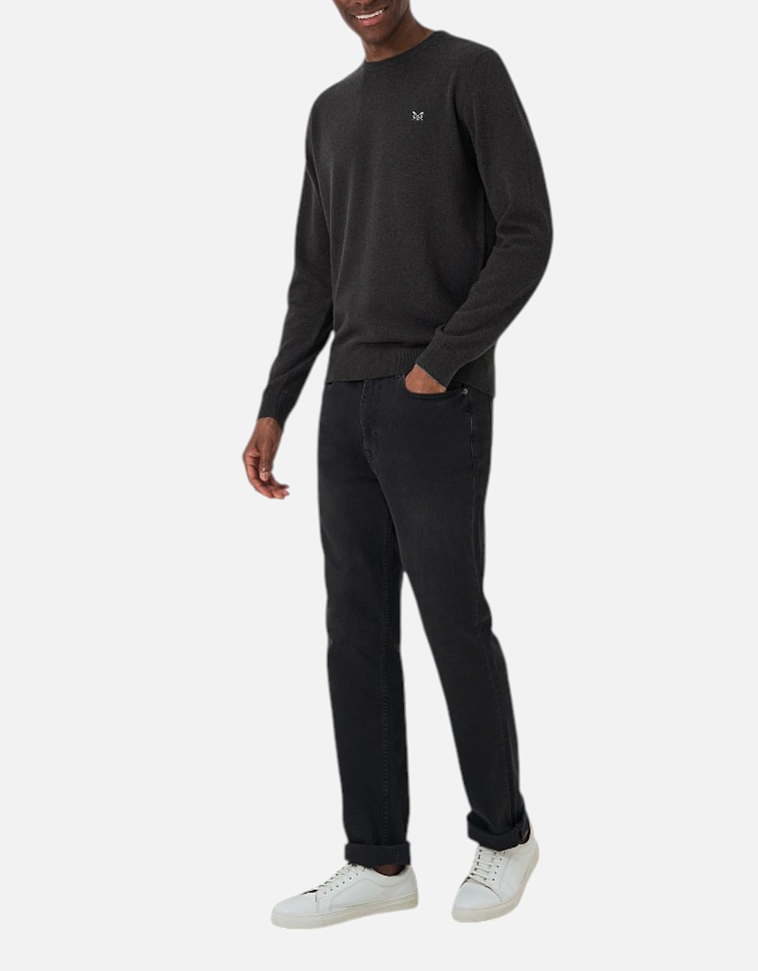 Mens Jumper Crew Neck Long Sleeve