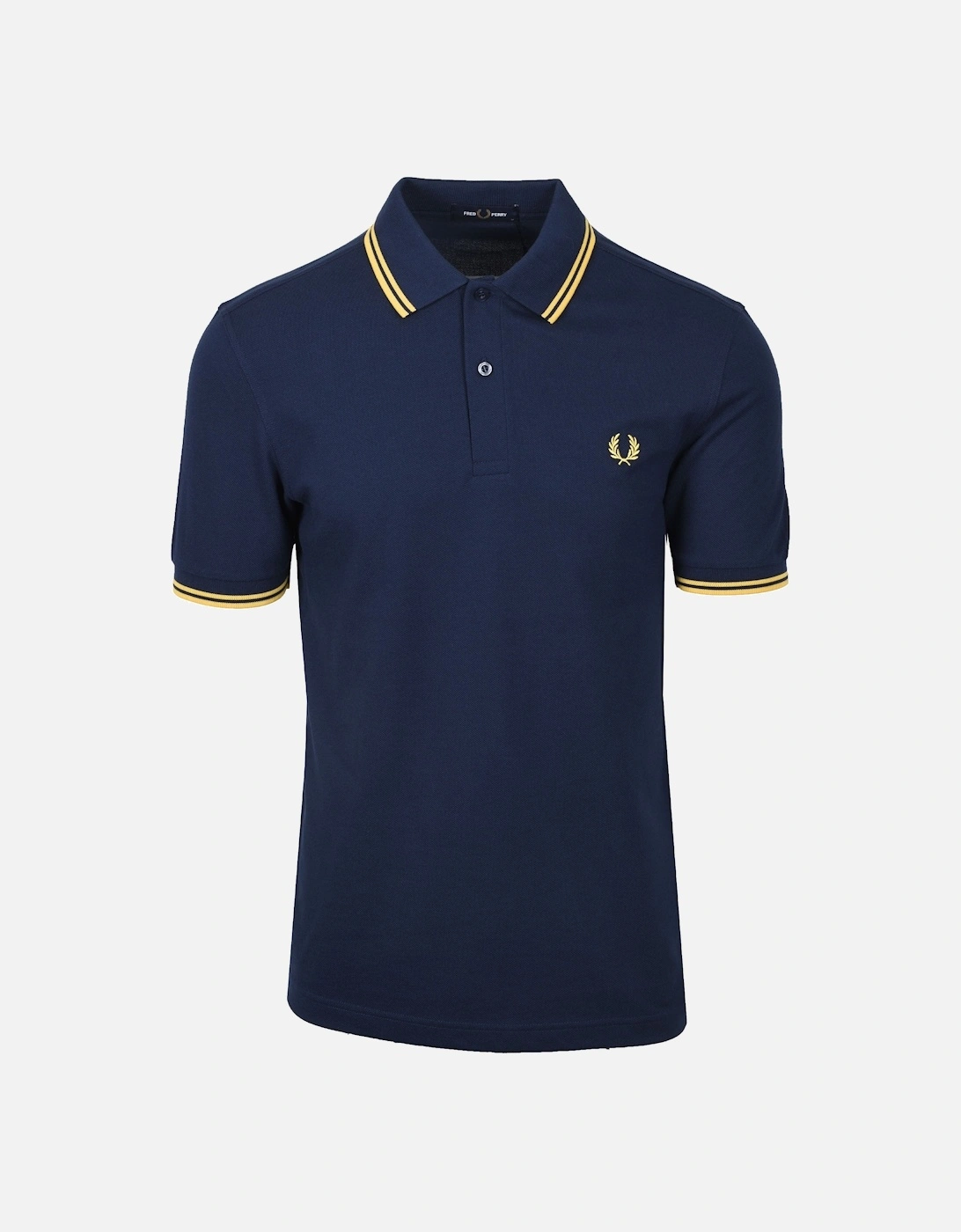 TWIN TIPPED POLO TENNIS BLUE/LEMON BARLEY, 4 of 3