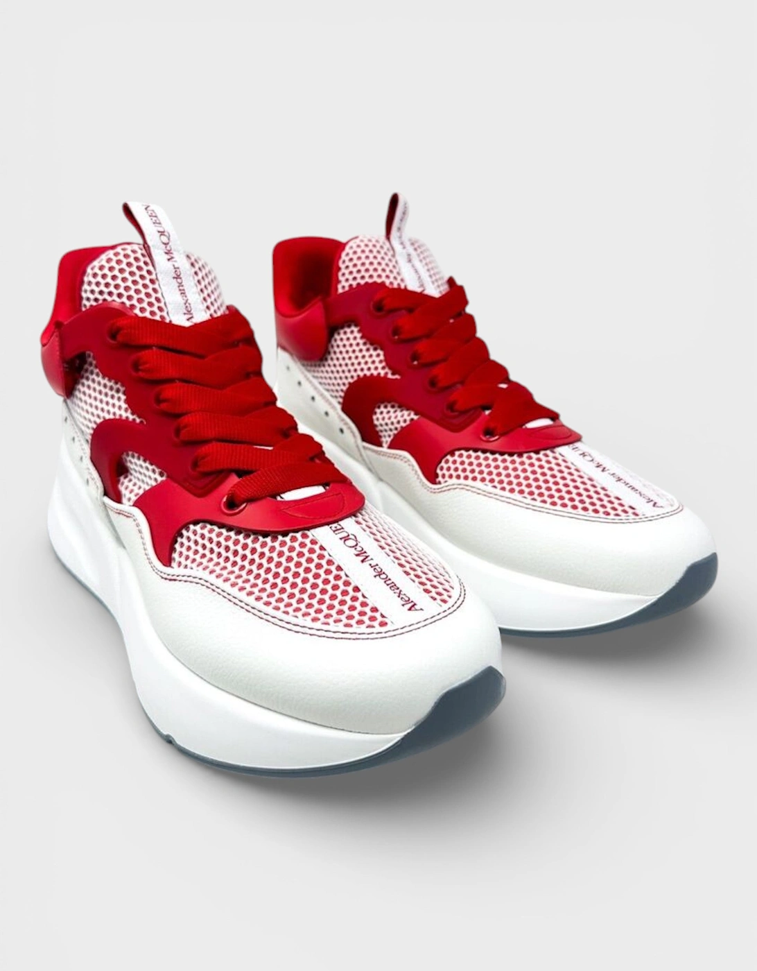 Oversized Runner White Red