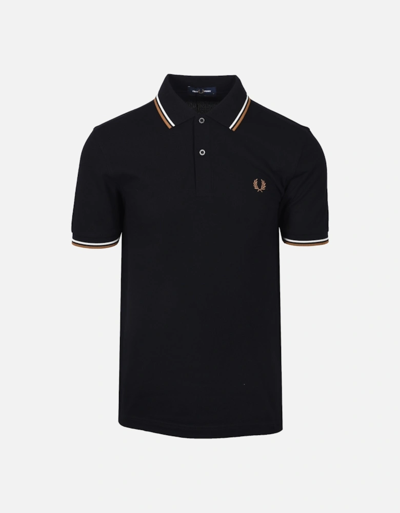 TWIN TIPPED POLO BLACK