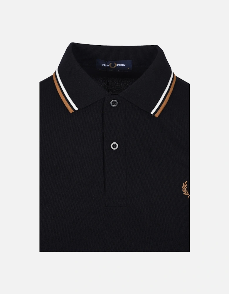 TWIN TIPPED POLO BLACK