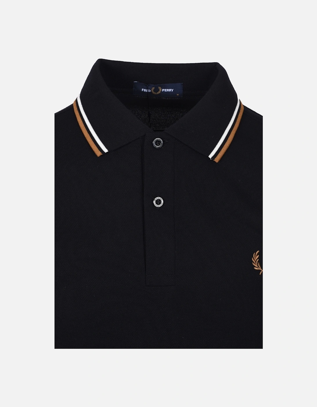 TWIN TIPPED POLO BLACK