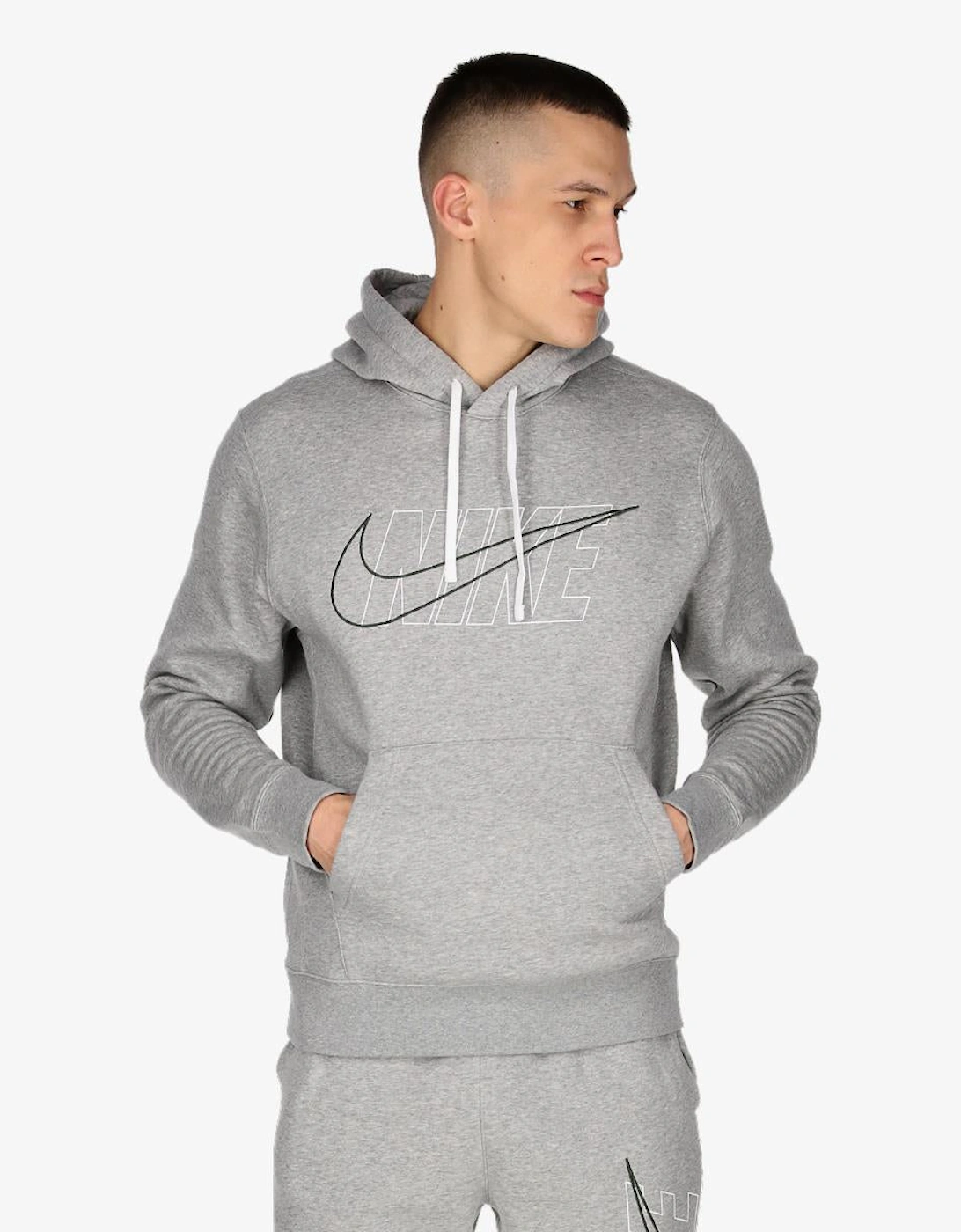 Air Men's Sportswear Club Hooded Tracksuit Grey