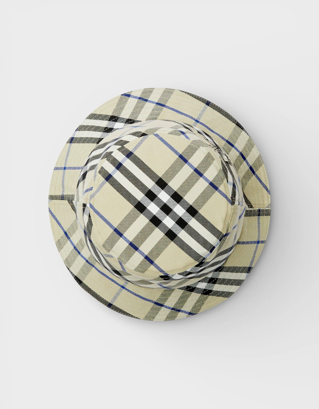 Check EKD Cotton Blend Bucket Hat Beige