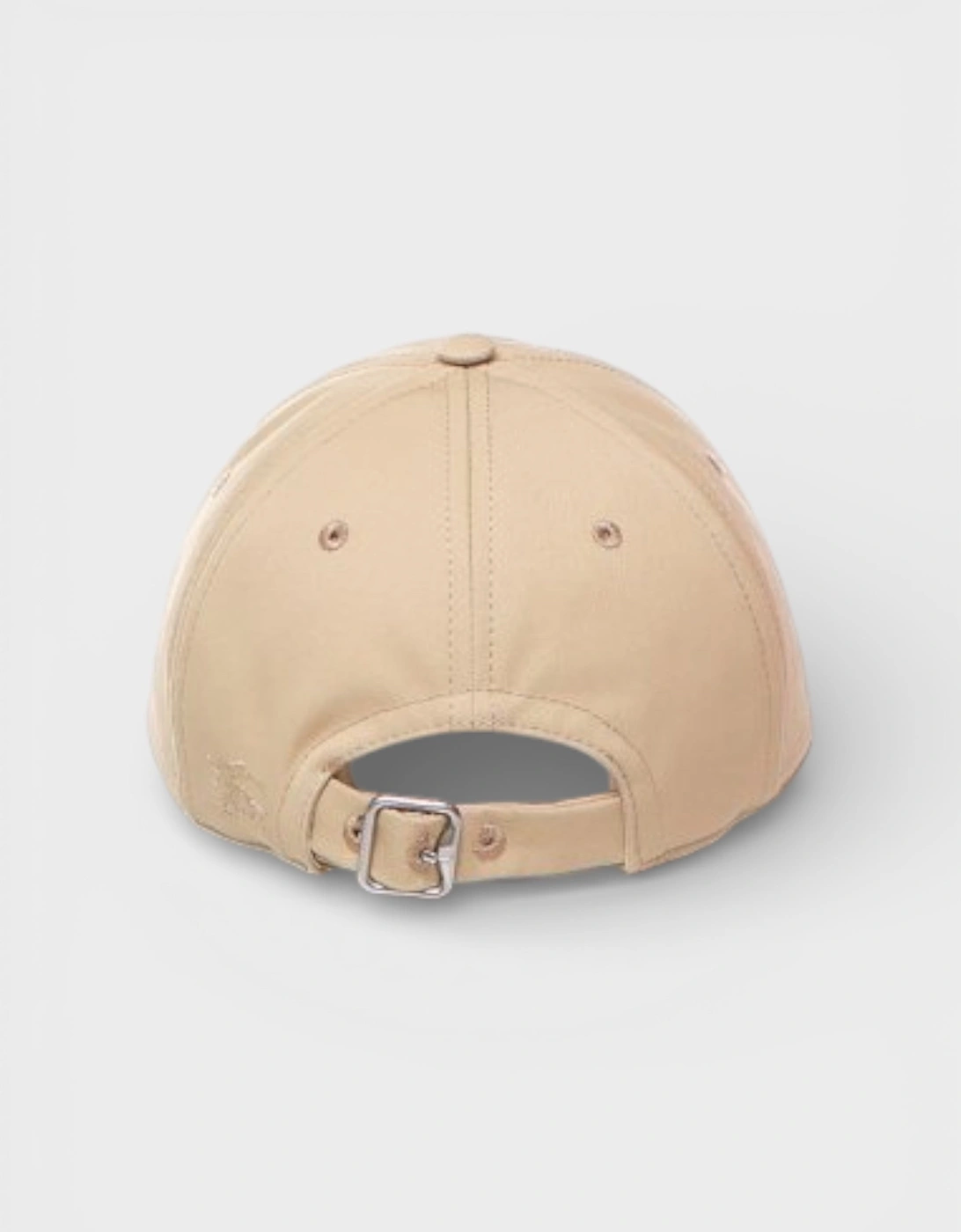 Cotton Blend Baseball Cap Beige