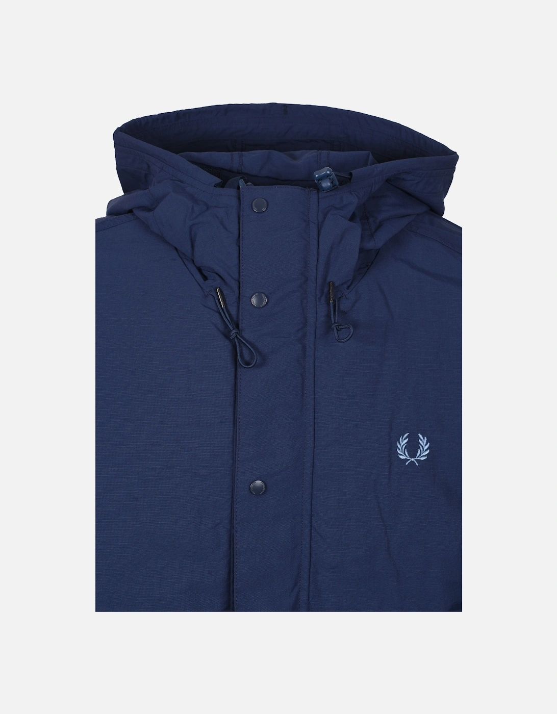 CROPPED RIPSTOP PARKA TENNIS BLUE