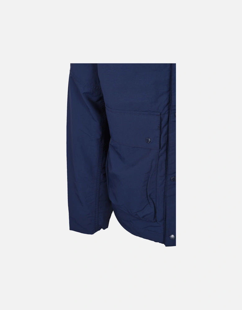CROPPED RIPSTOP PARKA TENNIS BLUE