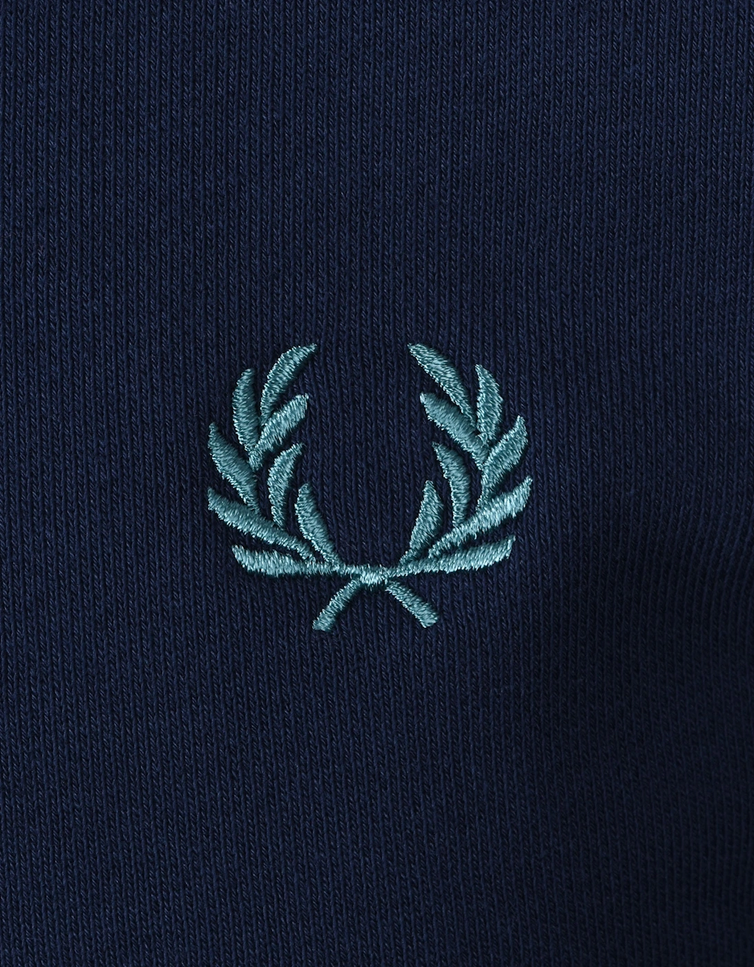 HALF ZIP SWEATSHIRT TENNIS BLUE/SNOW WHITE/DEEP MINT