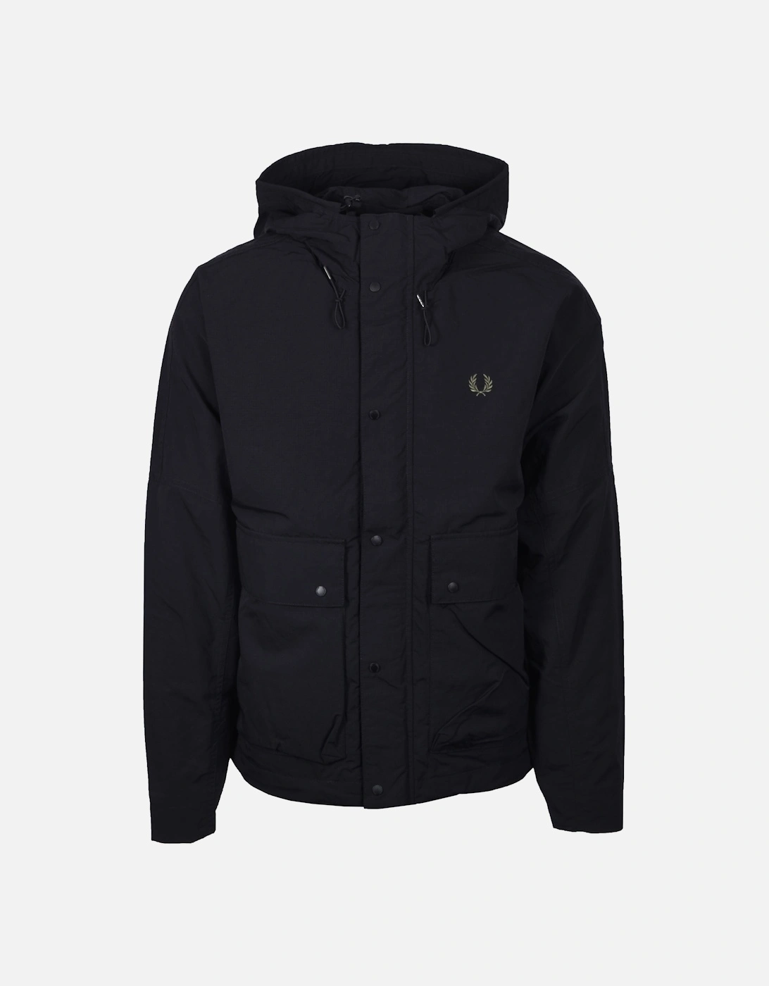 CROPPED RIPSTOP PARKA BLACK, 6 of 5