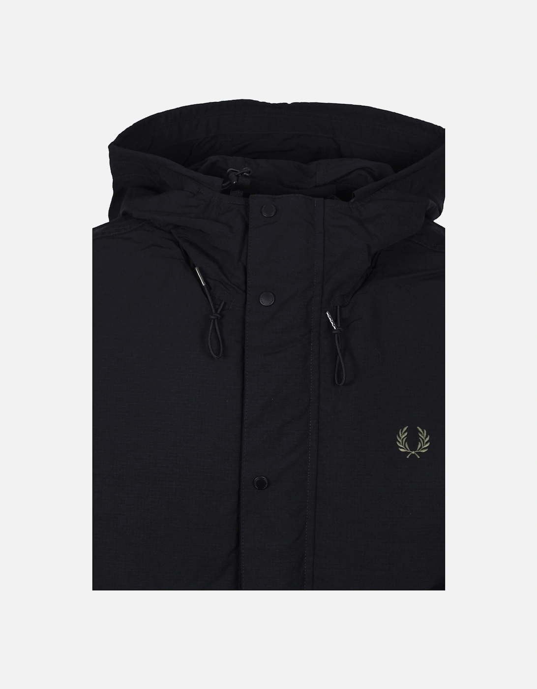 CROPPED RIPSTOP PARKA BLACK