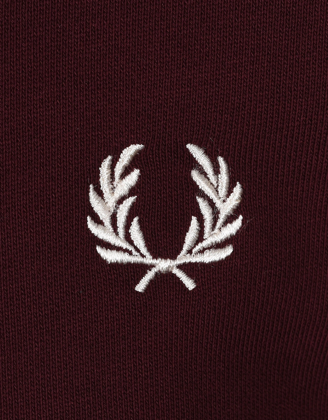 HALF ZIP SWEATSHIRT OXBLOOD/ECRU