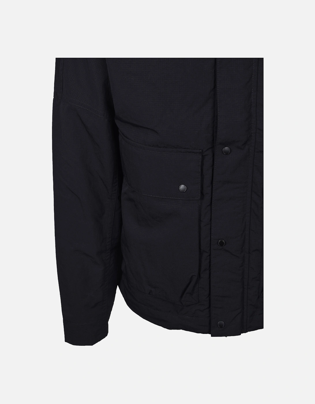 CROPPED RIPSTOP PARKA BLACK