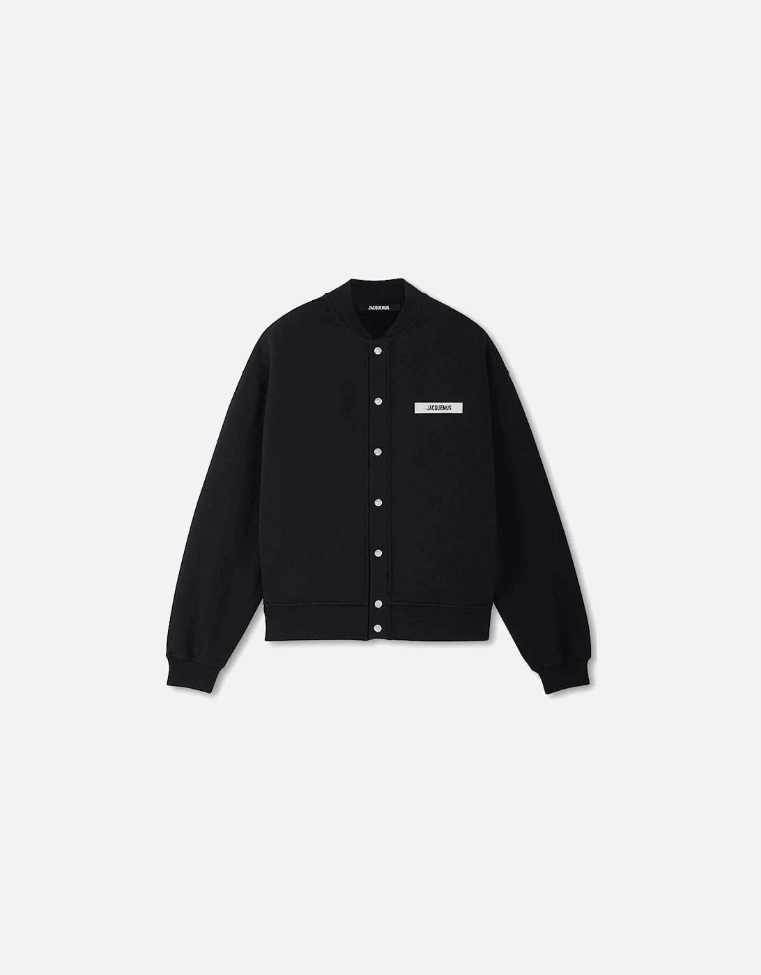 gros grain patch logo cardigan Black, 5 of 4