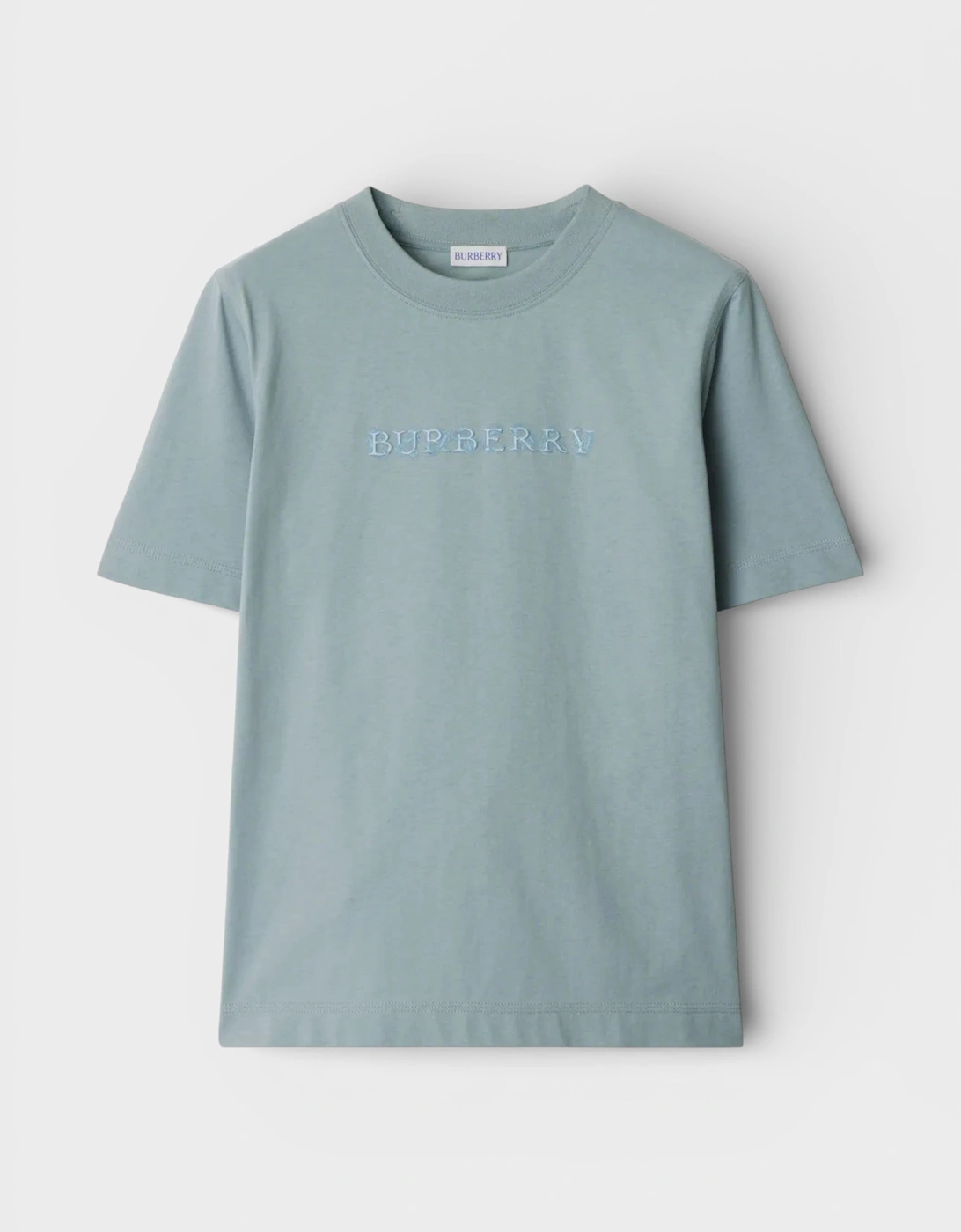 Burberry Women's Blue Paisley Logo Print T Shirt Gale  10/8 S