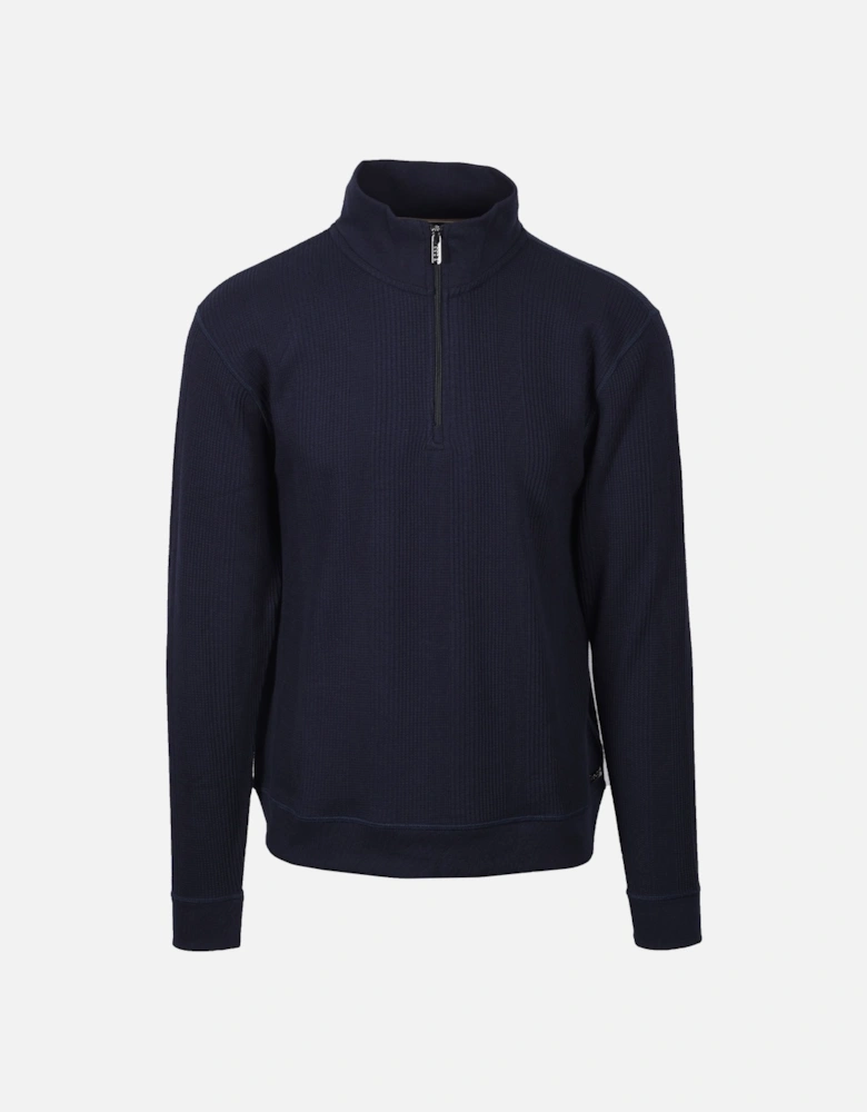 Boss Black STRUCTURE HALF ZIP DARK BLUE