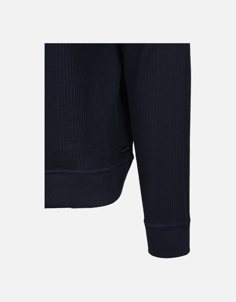 Boss Black STRUCTURE HALF ZIP DARK BLUE