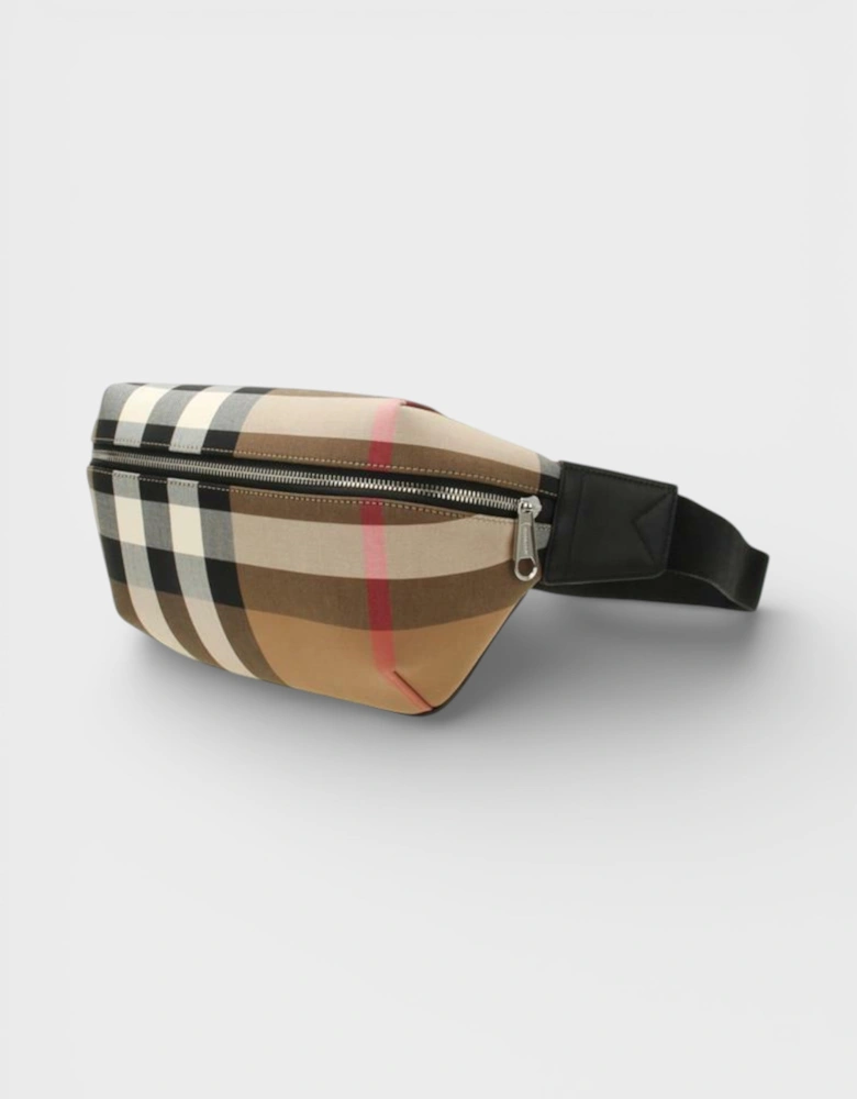 Sonny Nova Check Bumbag Taupe Brown