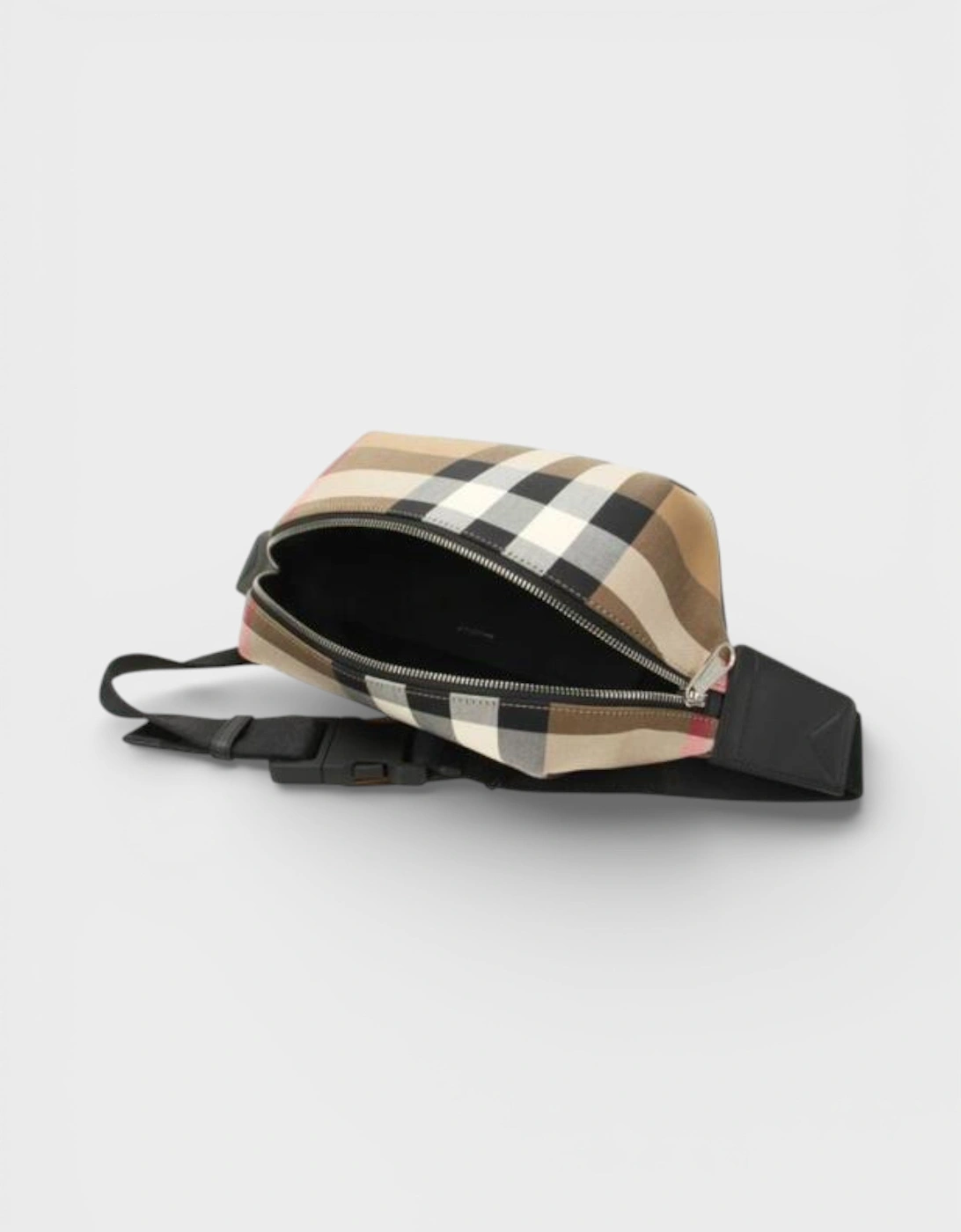 Sonny Nova Check Bumbag Taupe Brown