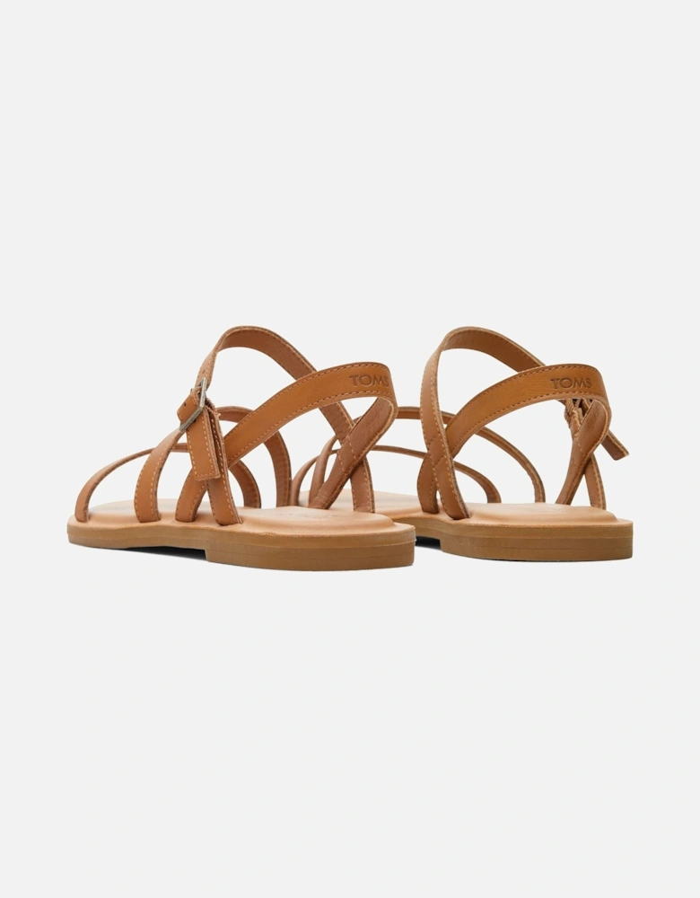 Kira Leather Women's Tan Sandals