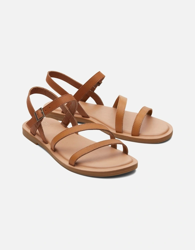 Kira Leather Women's Tan Sandals