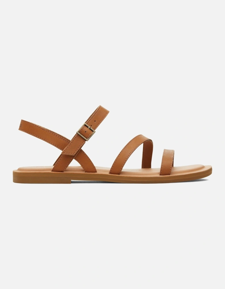 Kira Leather Women's Tan Sandals