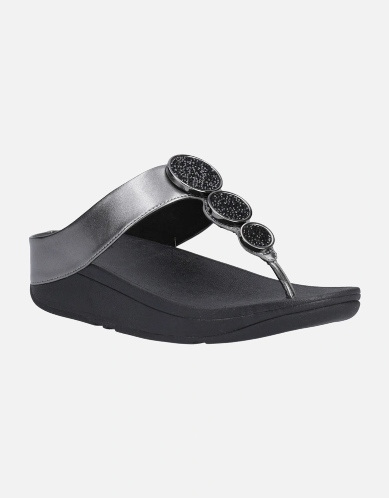 Halo Polyurethane Women's Pewter Black Sandals