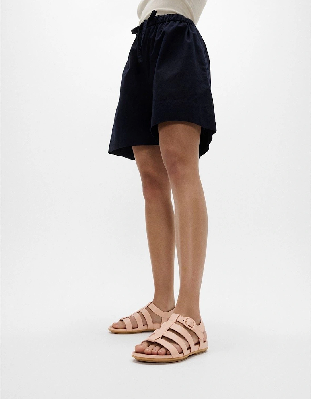 Gracie Fisherman Leather Women's Sandy Beige Sandals