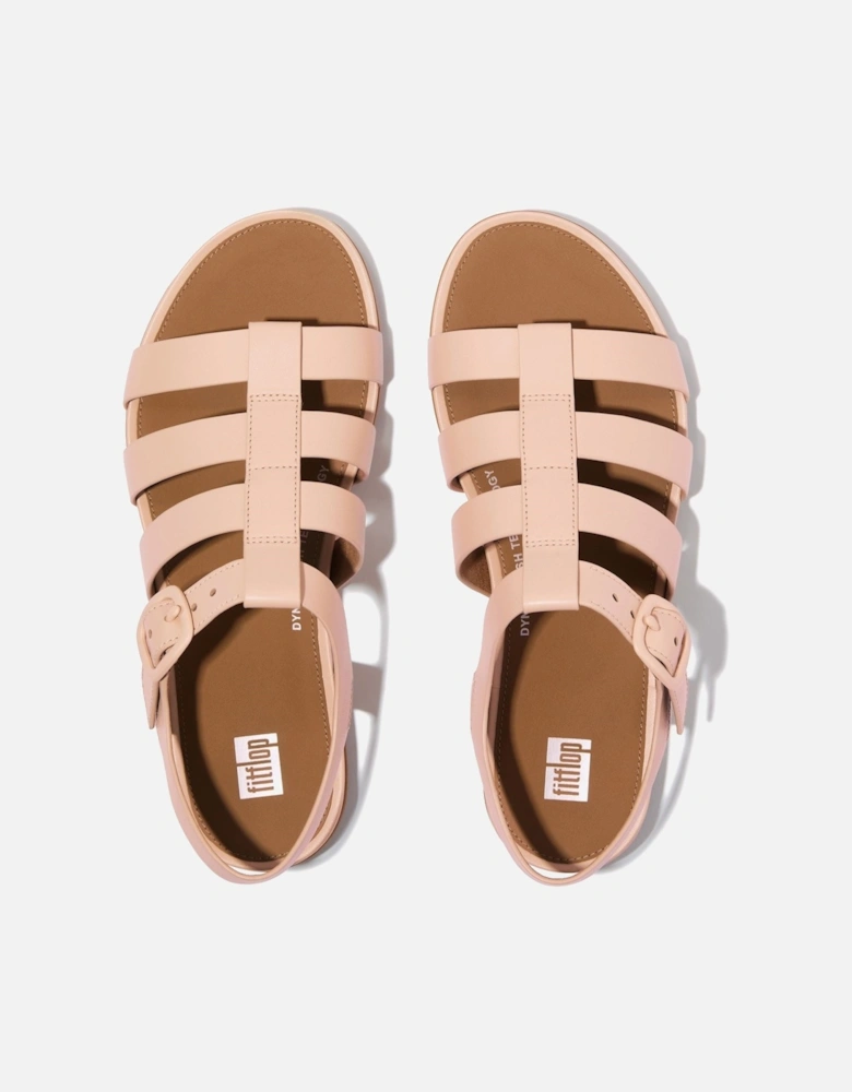 Gracie Fisherman Leather Women's Sandy Beige Sandals